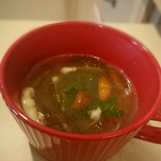 椎茸たっぷり和風スープ